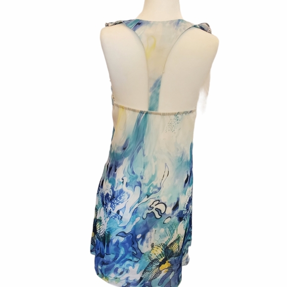 Sleeveless T-Back floral dress VIC0007 - Picture 2 of 3